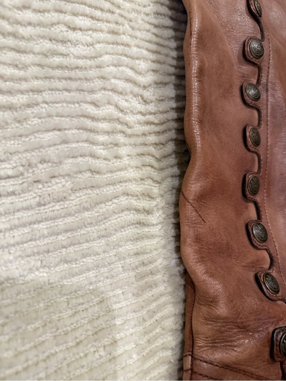 Sam Edelman Elena Gilbert Vampire Diaries Leather Over Knee Button Boots 9 Brown